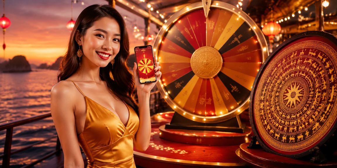 Bàn roulette tại chợ đêm Phú Quốc – không khí casino sôi động